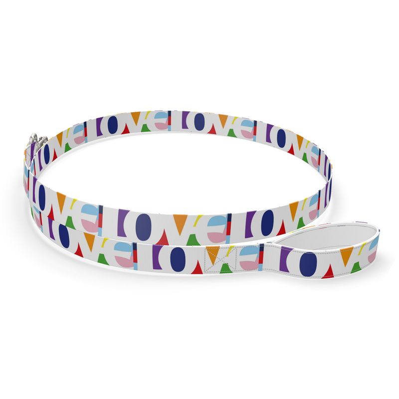 Dog lead with LOVE